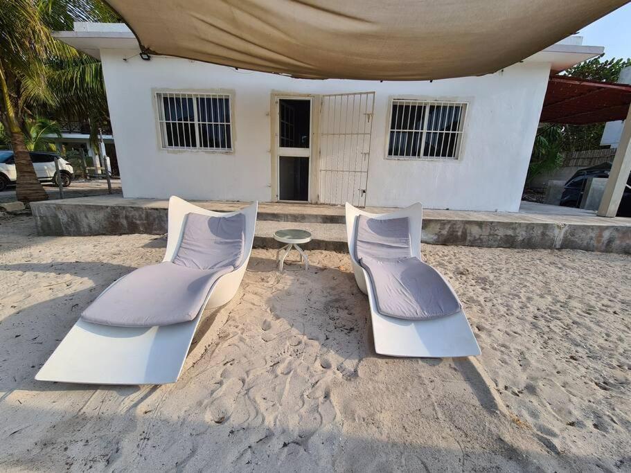 Casa Perla Marina, Pequena Casa Frente A La Playa. Leilighet El Cuyo Eksteriør bilde